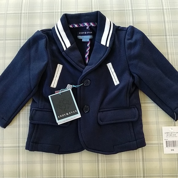 Andy & Evan Other - Andy & Evan Navy soft varsity blazer